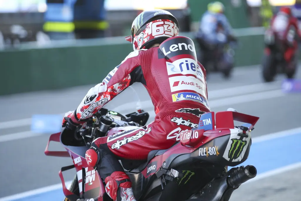 Parrilla de salida para el sprint del Gran Premio de Francia de MotoGP 2026